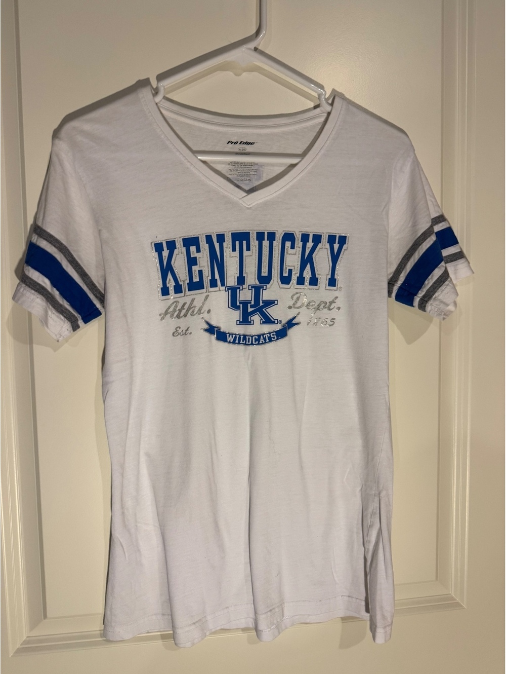 Pro Edge Kentucky Wildcats White Cotton T-Shirt XL